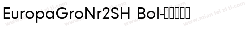 EuropaGroNr2SH Bol字体转换